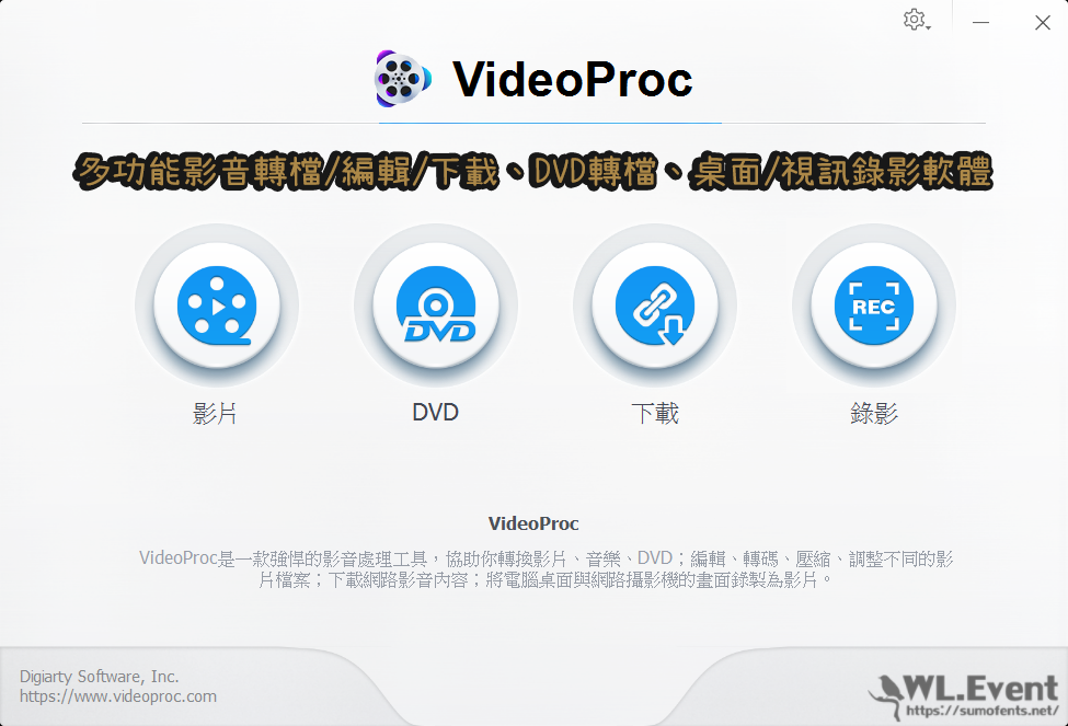 VideoProc 軟體封面圖