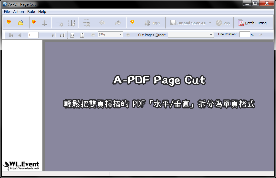 A-PDF Page Cut 軟體封面圖