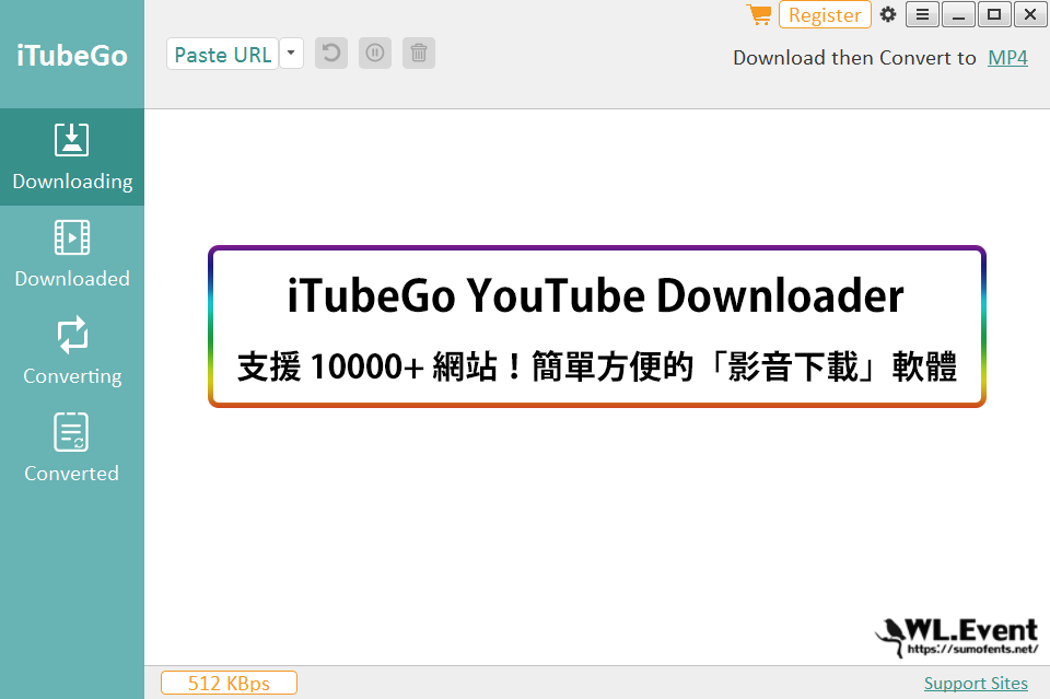 iTubeGo YouTube Downloader 軟體封面圖